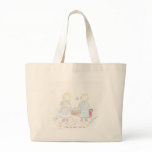 Twins on a picnic canvas bags