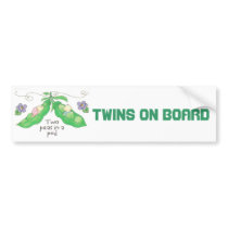 Twins On Board bumper stickers by pastormullins Twins On Board bumper stickers