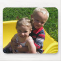 twins on slide mousepad by twinacious twins on slide mousepad