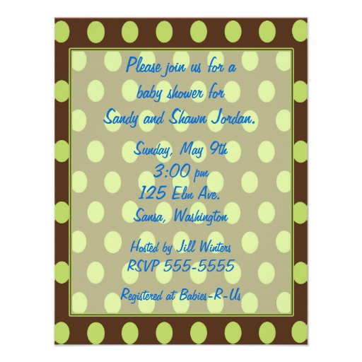 Twins Peas in a Pod Baby Shower Invitation