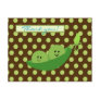 Twins Peas in a Pod Baby Shower Thank You Postcard