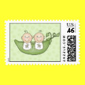 Twins Peas in the Pod stamps
