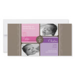 TWINS PHOTO BIRTH ANNOUNCEMENT :: cherished 4L Photo Card