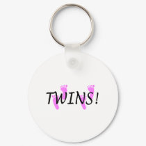 Twins (Pink Feet) keychains
