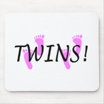 Twins (Pink Feet) mousepads by CelebrationZazzle Twins (Pink Feet) mousepads