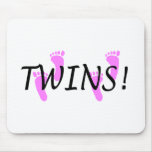 Twins (Pink Feet) mousepads