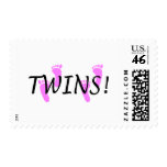 Twins (Pink Feet) Postage Stamp