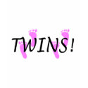 Twins (Pink Feet) t-shirts by CelebrationZazzle Twins (Pink Feet) t-shirts