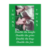 twins postcards