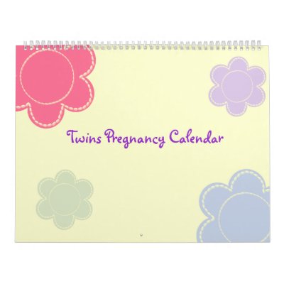 Twins Pregnancy Calendar Zazzle