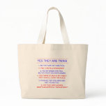 Twins Questions Fraternal Bag