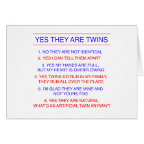 Twins Questions Fraternal cards by Scrappintwins Twins Questions Fraternal cards