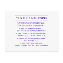 Twins Questions Fraternal postcards by Scrappintwins Twins Questions Fraternal postcards