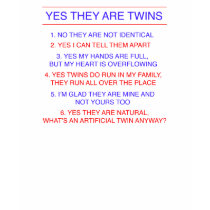 Twins Questions Fraternal t-shirts by Scrappintwins Twins Questions Fraternal t-shirts