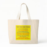 Twins Questions Identical yellow Tote Bag