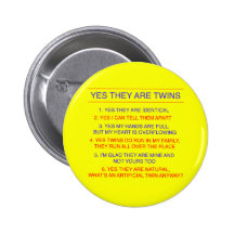 Twins Questions Identical yellow Pins