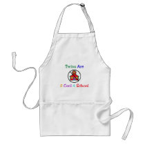 Twins R 2 Cool 4 School aprons