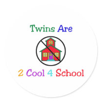 Twins R 2 Cool 4 School stickers