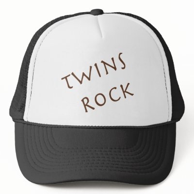 Twins Rock Trucker Hat by Scrappintwins