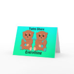 Twins Share Everything Greeting Card