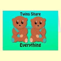 Twins Share Everything cards