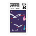 Twins Stork Postage postage