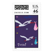 Twins Stork Postage postage