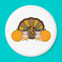 Twins Thanksgiving Graphic magnets