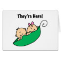 Twins They're Here cards by new_baby Twins They're Here cards