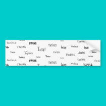 Twins Twins Twins bumper stickers by Scrappintwins Twins Twins Twins bumper stickers