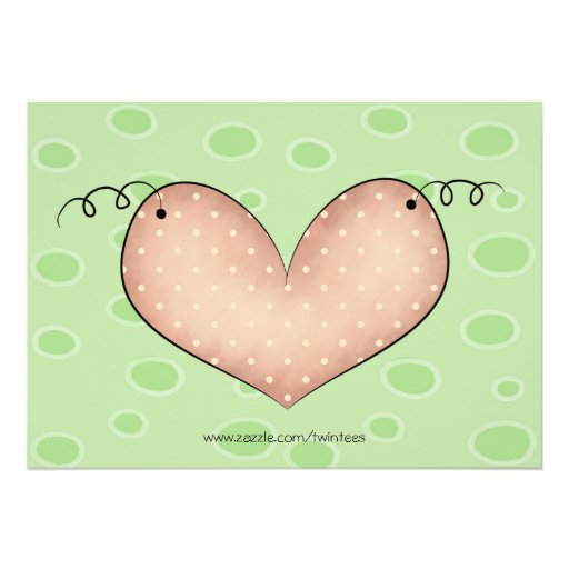 Twins two peas in a pod baby shower personalized announcements