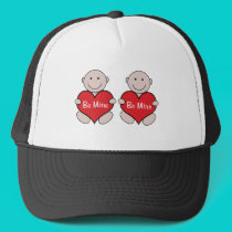 Twins Valentine Graphic hats
