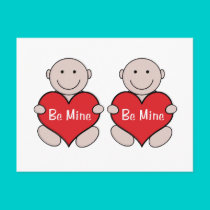 Twins Valentine Graphic postcards by Scrappintwins Twins Valentine Graphic postcards