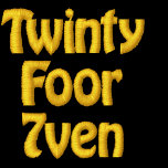 Twinty Foor 7ven - Gun Owner embroidered shirts