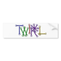 Twirl bumper stickers