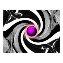 Twirl, Circle, Fashion Art Postcard