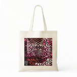 Twirl Maroon Pink Abstract Tote Bag