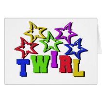 Twirl Stars Card