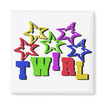 Twirl Stars Fridge Magnets
