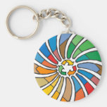 Twirled Recycle Key Chain