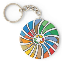 Twirled Recycle Key Chain