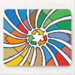 Twirled Recycle Mouse Pad