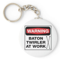 Twirler at Work Key Chains