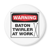 Twirler at Work Fridge Magnet