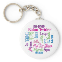 Twirler Collage Keychain
