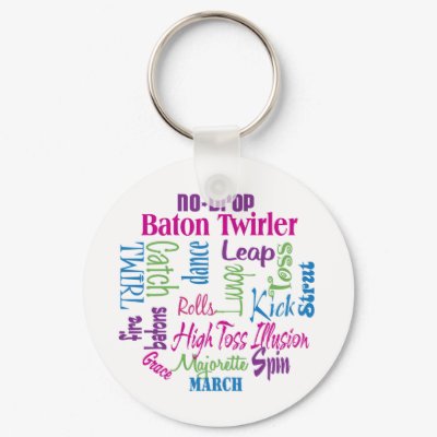 Twirler Collage Keychain by DanceTwirlObsessions