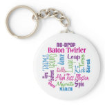 Twirler Collage Keychain
