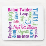 Twirler Collage Mouse Mats