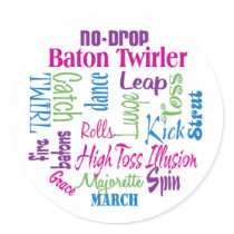 Twirler Collage stickers