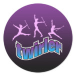 Twirler Round Sticker